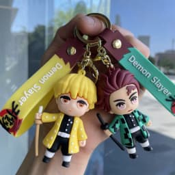 Demon Slayer Cartoon Figure Doll Keychain