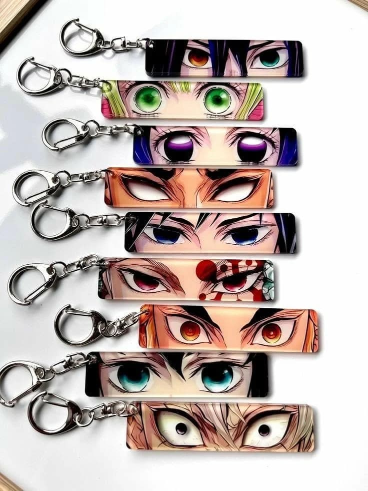 Demon Slayer Eyes Series Acrylic Keychain