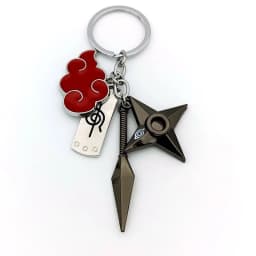 Naruto Akatsuki Red Cloud Keychain
